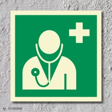 Arzt Rettungszeichen Rettungswegschild Schild Nachleuchtend ASR A1.3