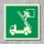 Rettungsausstieg Schild Nachleuchtend  150 x 150 mm