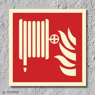 02. Löschschlauch - Schild 200 x 200 mm