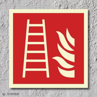 03. Feuerleiter - Aufkleber 150 x 150 mm