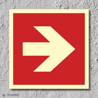07. Pfeil 90° - Schild 200 x 200 mm