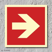 07. Pfeil 90° - Schild 200 x 200 mm
