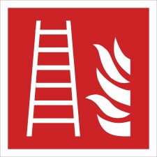 Feuerleiter Brandschutzzeichen Symbol Schild...