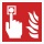 Brandmelder Brandschutzzeichen Symbol Schild Nachleuchtend ASR A1.3 150 x 150 mm
