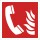 Brandmeldetelefon Brandschutzzeichen Symbol Schild Nachleuchtend ASR A1.3 150 x 150 mm
