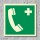 Notruftelefon  Aufkleber Nachleuchtend  200 x 200 mm