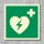 AED  Aufkleber Nachleuchtend  200 x 200 mm