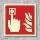 Brandmelder Brandschutzzeichen Symbol Aufkleber Nachleuchtend ASR A1.3 200 x 200 mm