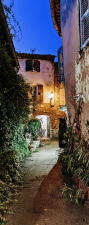 T&uuml;rtapete Stadt Nacht Gasse Italien T&uuml;rposter selbstklebend 2050 x 880 mm