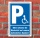 Schild Behinderten Parkplatz Rücksicht Rollstuhl Fahrer Park verbot Alu-Verbund 600 x 400 mm