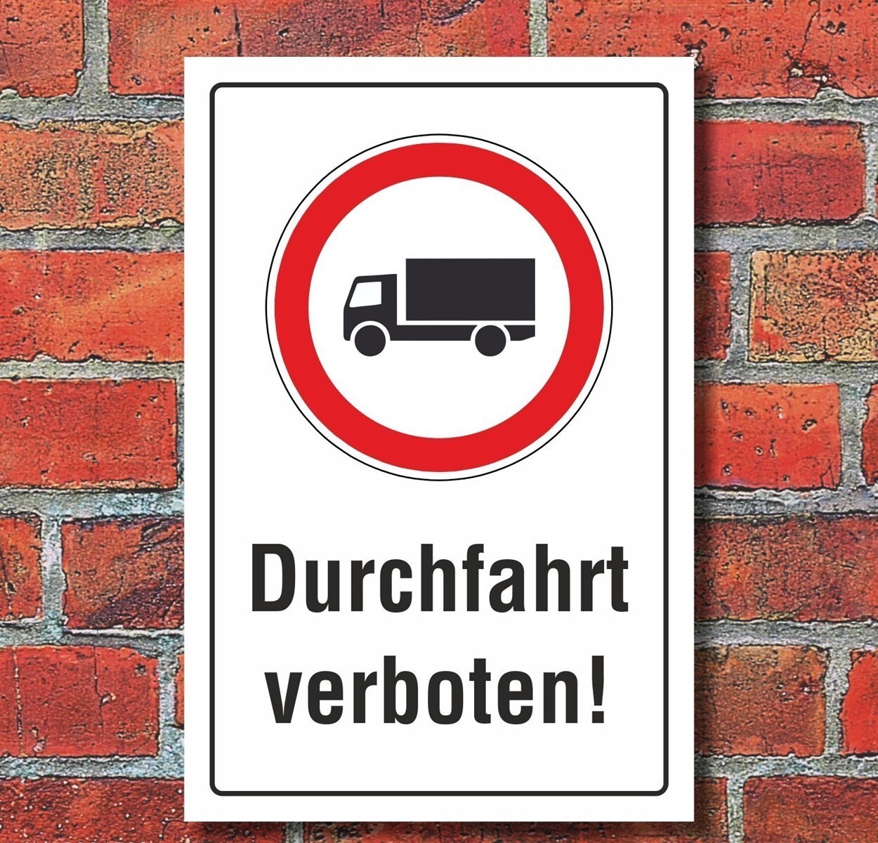 Schild „Privatstraße – Sackgasse“ Aus Alu-Verbund – 300x200 Mm Wetterfest