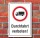 Schild Durchfahrt verboten LKW Hinweisschild Verbotsschild 3 mm Alu-Verbund 600 x 400 mm