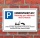 Schild Parkplatzschild Parkverbot Parken Kundenparkplatz Einkauf Alu-Verbund 300 x 200 mm