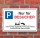 Schild Parkplatzschild Parkverbot Parken Nur für Besucher 3 mm Alu-Verbund  450 x 300 mm