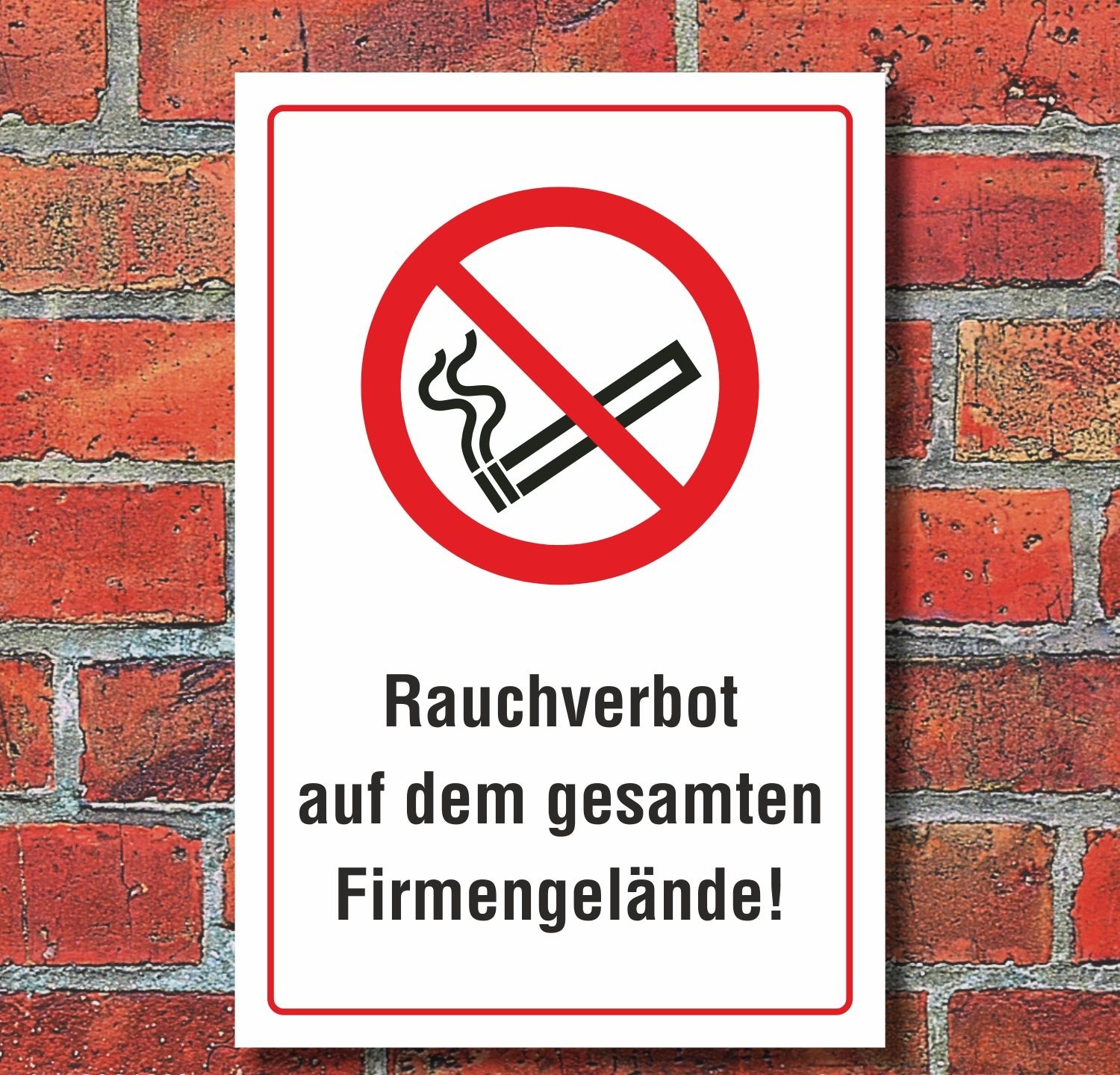 Schild PVC Rauchen verboten D-P001 200mm 