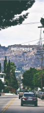 T&uuml;rtapete Hollywood Kalifornien Los Angeles Amerika selbstklebend 2050 x 880 mm