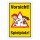 Schild Vorsicht Spielplatz, 3 mm Alu-Verbund  600 x 400 mm
