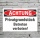 Schild Achtung Privatgrundst&uuml;ck Betreten verboten Hinweisschild 3 mm Alu-Verbund 300 x 200 mm