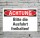 Schild Achtung Ausfahrt freihalten Hinweisschild Verbotsschild 3 mm Alu-Verbund 300 x 200 mm