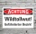 Schild Achtung Wildtollwut Gefährderter Bezirk Hinweisschild 3 mm Alu-Verbund 600 x 400 mm