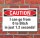 Schild Caution from 0 to bitch Geschenk Geburtstag Spaßschild 3 mm Alu-Verbund 300 x 200 mm