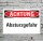 Schild Achtung Absturzgefahr Gefahrenschild Hinweisschild 3 mm Alu-Verbund 450 x 300 mm