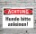 Schild Achtung Hunde bitte anleinen Leinenpflicht Hinweisschild 3 mm Alu-Verbund 450 x 300 mm