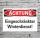 Schild Achtung Eingeschränkter Winterdienst Hinweisschild 3 mm Alu-Verbund 300 x 200 mm