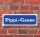 Schild im Straßenschild-Design "Pippi-Gasse" 30 x10 cm Alu-Verbund