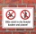 Schild Bitte nicht in die Gondel pissen und kacken, urinieren 3 mm Alu-Verbund