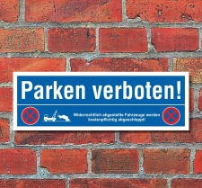 Schild Parken verboten Parkverbot Halteverbot...