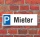 Schild Mieter Anwohner Parkverbot Halteverbot Parkplatzschild 30x10 cm