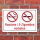 Schild Rauchen E-Zigaretten Vapen Vapes Dampfen verboten 3 mm Alu-Verbund