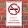 Schild Rauchen Vapes Vapen Dampfen im gesamten Bereich verboten 3 mm Alu-Verbund 600 x 400 mm