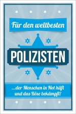 Vintage Shabby Holzschild Weltbeste Polizist Polizei...