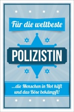 Vintage Shabby Holzschild Weltbeste Polizistin Polizei...