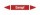 Rohrleitungskennzeichnung Aufkleber Etikett Dampf DIN 2403 Dampf - 180 x 36 mm / 50 Stück