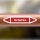 Rohrleitungskennzeichnung Aufkleber Etikett Fernw&auml;rme DIN 2403 Dampf