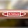 Rohrleitungskennzeichnung Aufkleber Etikett HD-Heißdampf DIN 2403 Dampf - 75 x 15 mm / 10 Stück