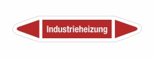 Rohrleitungskennzeichnung Aufkleber Etikett Industrieheizung DIN 2403 Dampf - 75 x 15 mm / 10 Stück