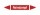 Rohrleitungskennzeichnung Aufkleber Etikett Reindampf DIN 2403 Dampf - 75 x 15 mm / 20 Stück