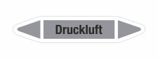 Rohrleitungskennzeichnung Aufkleber Etikett Druckluft DIN...