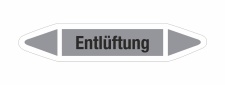 Rohrleitungskennzeichnung Aufkleber Etikett Entl&uuml;ftung DIN 2403 Luft