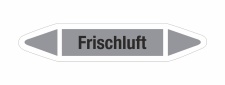Rohrleitungskennzeichnung Aufkleber Etikett Frischluft...