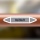 Rohrleitungskennzeichnung Aufkleber Etikett Heißluft DIN 2403 Luft - 75 x 15 mm / 10 Stück