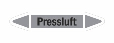 Rohrleitungskennzeichnung Aufkleber Etikett Pressluft DIN...