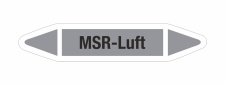 Rohrleitungskennzeichnung Aufkleber Etikett MSR-Luft DIN 2403 Luft