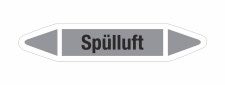 Rohrleitungskennzeichnung Aufkleber Etikett Sp&uuml;lluft DIN 2403 Luft