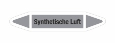 Rohrleitungskennzeichnung Aufkleber Etikett Synthetische Luft DIN 2403 Luft