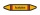 Rohrleitungskennzeichnung Aufkleber Etikett Acetylen DIN 2403 Brennbare Gase - 75 x 15 mm / 100 Stück